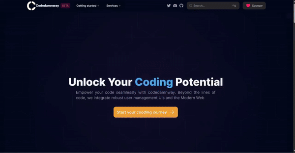 Codedamnway — project by Sushan Khadka (namelessnerd)